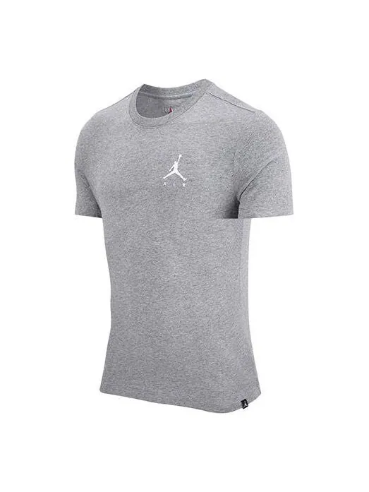 Футболка jumpman логотип вышитый трикотажные спортивные с коротким рукавом Air Jordan — изображение 1 из 2, серый