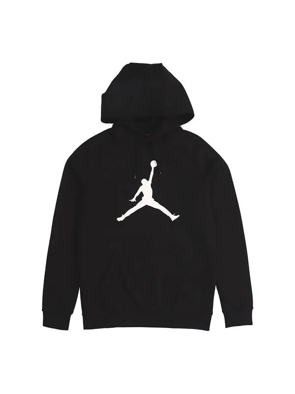 Толстовка Air Jordan Large logo Printing Fleece Lined Pullover Black — изображение 1 из 4, черный