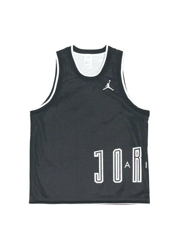 Спортивная футболка men's sport dna logo printing reversible breathable basketball sports black vest Air Jordan, черный