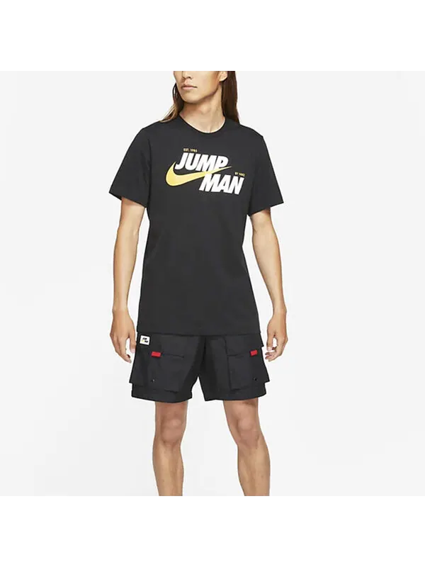 Шорты jmpmn wvn короткие повседневные спортивные дышащие тканые шорты Air Jordan — изображение 3 из 4, черный