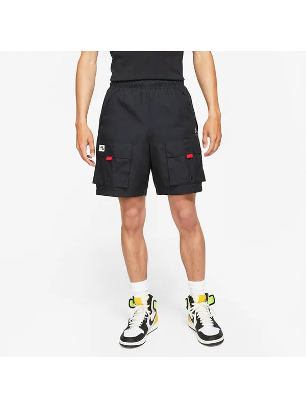 Шорты jmpmn wvn короткие повседневные спортивные дышащие тканые шорты Air Jordan — изображение 4 из 4, черный
