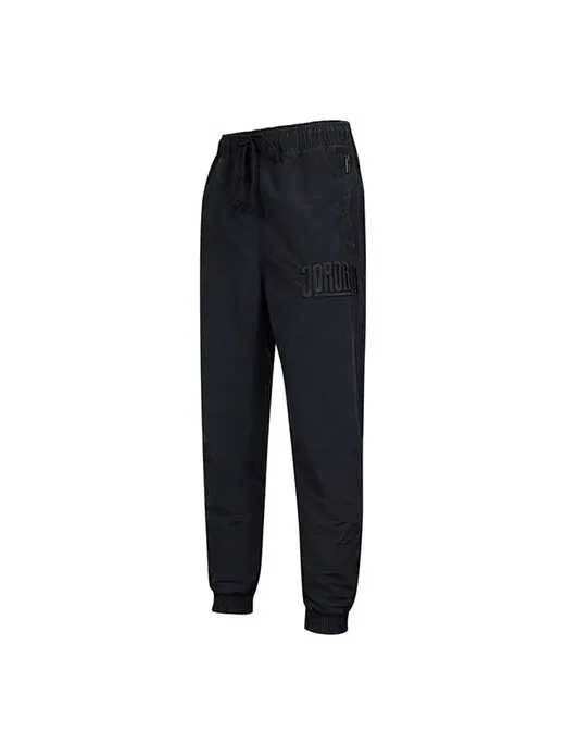 Спортивные штаны Men's Air Jordan Logo Pocket Zipper Lacing Athleisure Casual Sports Long — изображение 1 из 3, черный