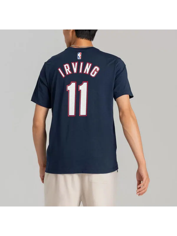 Футболка Nike NBA Brooklyn Nets Durant No. 7 T-Shirt 'Navy White Red' — изображение 4 из 4, мульти