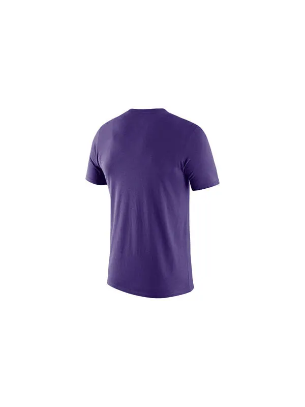 Футболка men's lakers casual printing round neck short sleeve purple t-shirt Nike — изображение 2 из 2, фиолетовый