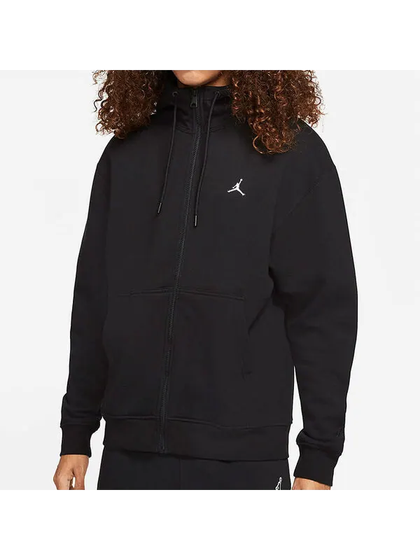 Куртка Air Jordan Embroidered Fleece Lined Stay Warm Hooded Jacket Winter Men's Black Gift for Him — изображение 3 из 4