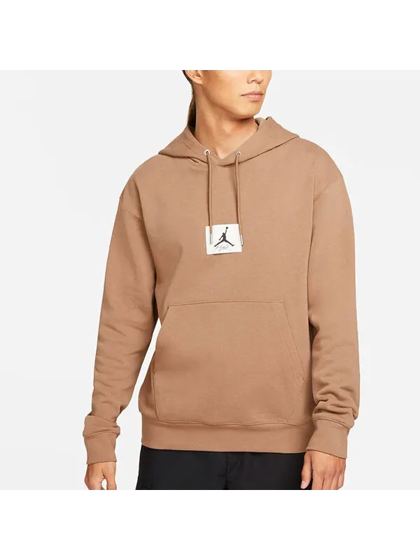 Толстовка Men's Air Jordan Essentials Statement Logo Printing Casual Sports Autumn Brown — изображение 4 из 4, коричневый