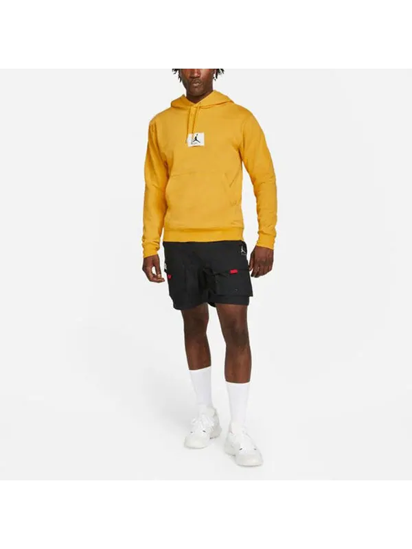 Толстовка Men's Air Jordan Essentials Statement Logo Printing Casual Sports Yellow — изображение 3 из 4, желтый