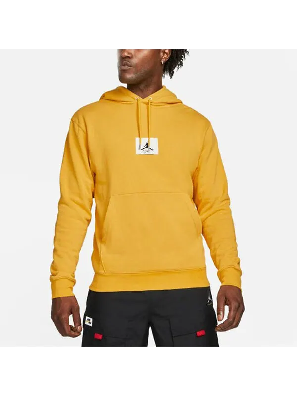Толстовка Men's Air Jordan Essentials Statement Logo Printing Casual Sports Yellow — изображение 4 из 4, желтый