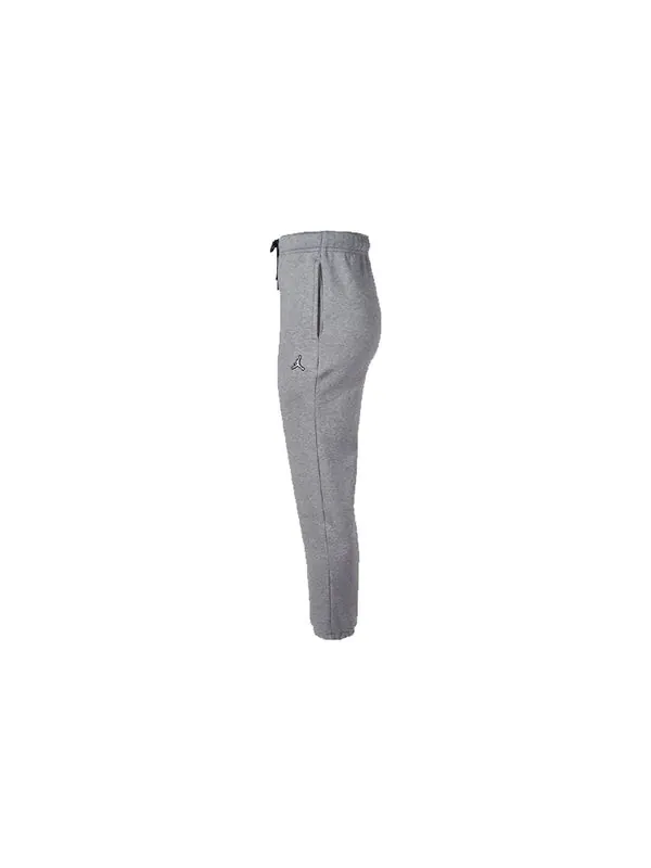 Брюки Air Jordan Logo Embroidered Knit Fleece Lined Bundle Feet Sports Pants 'Grey' — изображение 3 из 4, серый