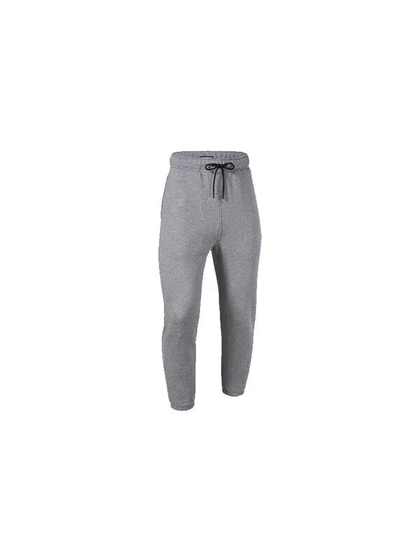 Брюки Air Jordan Logo Embroidered Knit Fleece Lined Bundle Feet Sports Pants 'Grey' — изображение 4 из 4, серый