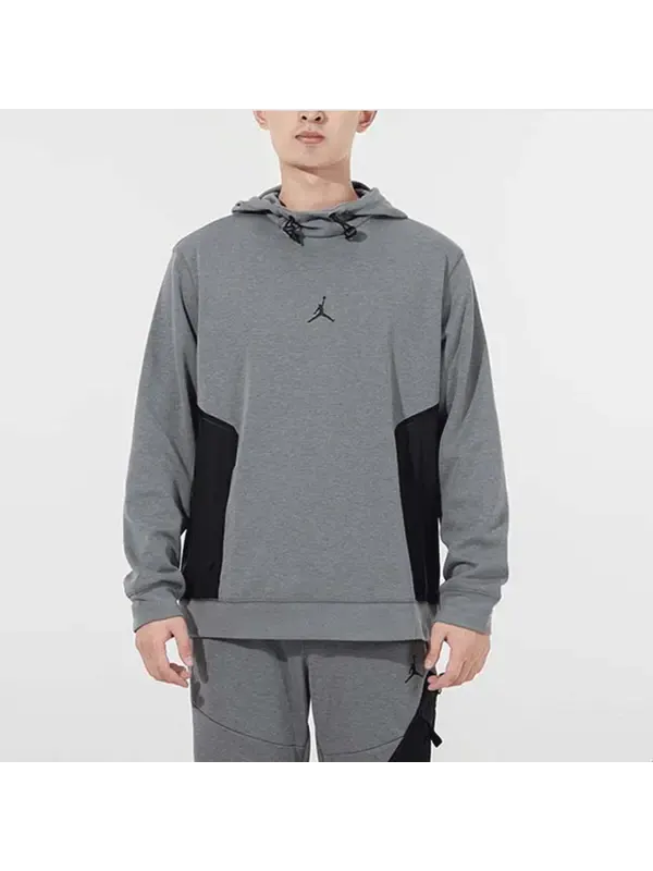 Толстовка Men's Jordan Casual Sports Logo Pullover Long Sleeves Gray — изображение 4 из 4, серый