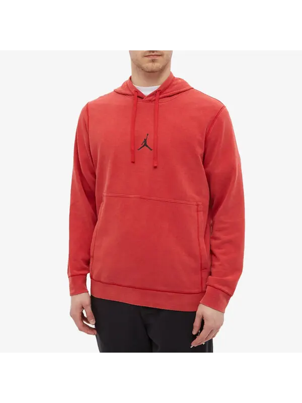Толстовка Air Jordan Dri-FIT Fleece Pullover Hoodies 'Red' — изображение 3 из 4, красный