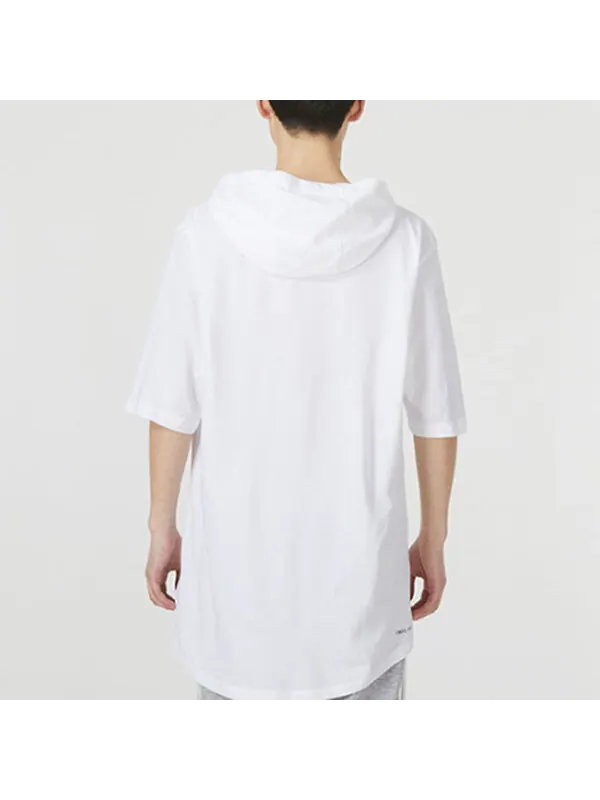 Футболка Air Jordan Solid Color Hooded Pullover Short Sleeve T-Shirt Men's 'White' — изображение 3 из 3, белый