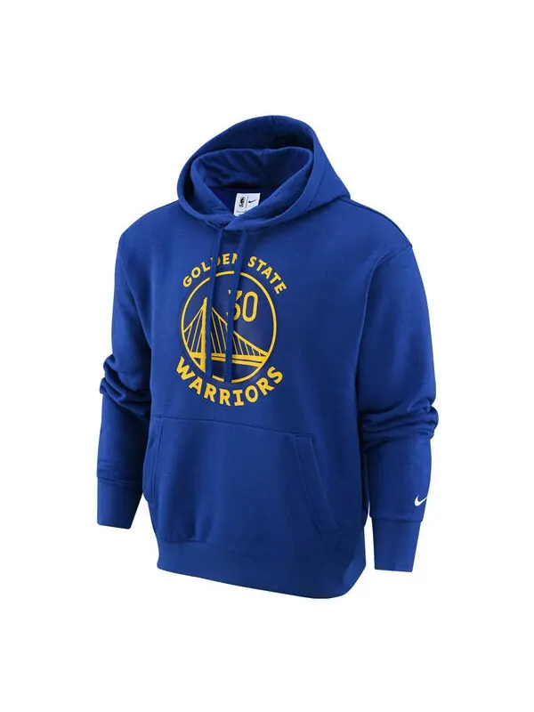 Толстовка Nike NBA Golden State Warriors Hoodie 'Blue' — изображение 1 из 2, синий/золотистый/мульти