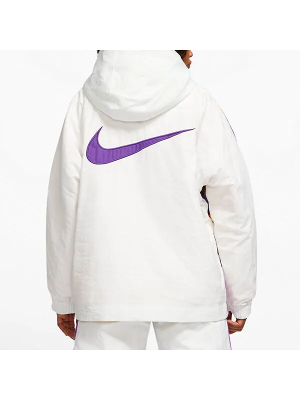 Куртка x ambush nba lakers jacket 'summit white purple yellow' Nike — изображение 4 из 4, белый/фиолетовый/желтый