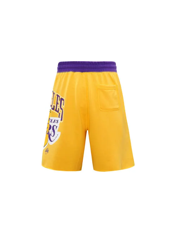 Шорты los angeles lakers баскетбольные спортивные повседневные дышащие шорты Nike — изображение 3 из 4, желтый