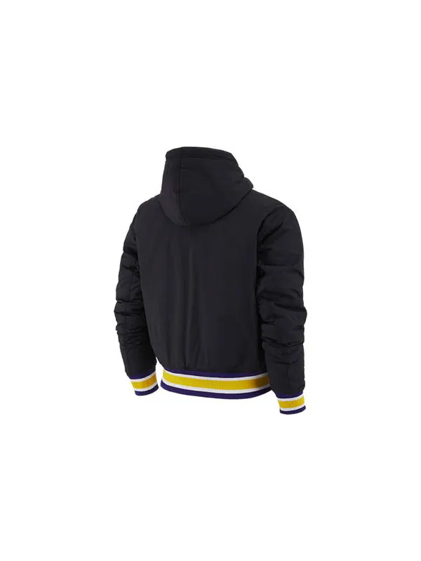 Куртка los angeles lakers casual sports hooded jacket black Nike — изображение 2 из 3, черный