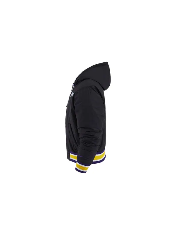 Куртка los angeles lakers casual sports hooded jacket black Nike — изображение 3 из 3, черный