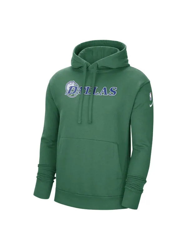 Толстовка Men's Nike NBA Dallas Mavericks Alphabet Logo Printing Fleece Casual Pullover Green — изображение 1 из 2, мульти