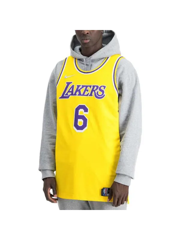 Майка Nike x NBA LA Lakers Jerseys 'LeBron James 6' — изображение 3 из 4, желтый