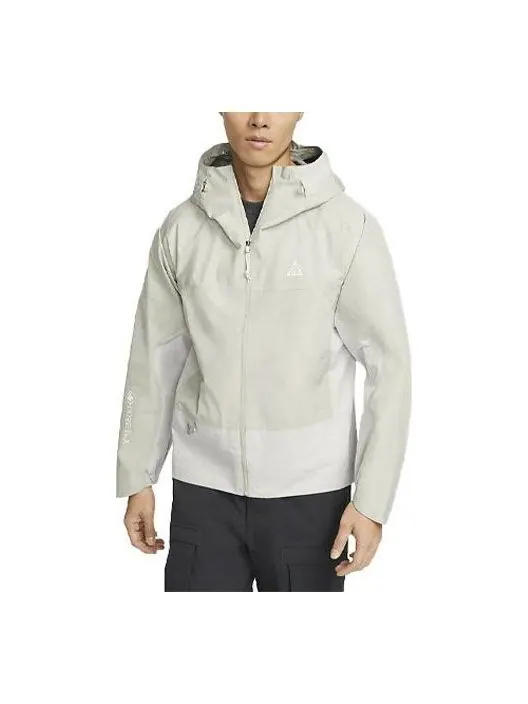 Куртка Men's Nike Casual Waterproof Hooded Long Sleeves Jacket Light Gray — изображение 1 из 3, светлый серый