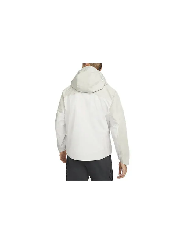 Куртка Men's Nike Casual Waterproof Hooded Long Sleeves Jacket Light Gray — изображение 2 из 3, светлый серый