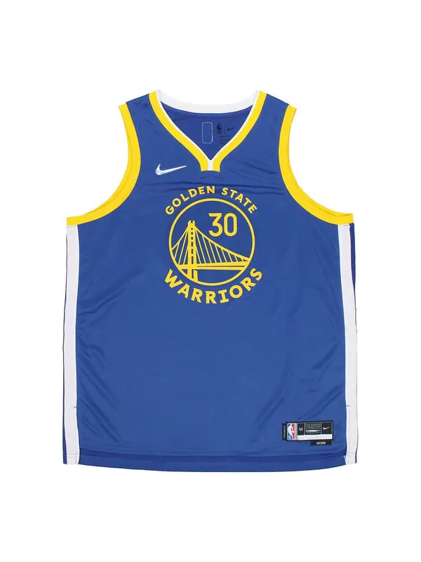 Майка Nike x NBA Golden State Warriors Jerseys 'Stephen Curry 30' — изображение 1 из 4, синий/золотистый