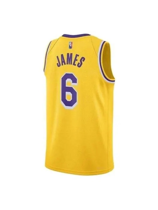 Майка Nike x NBA LA Lakers Jerseys 'LeBron James 6' — изображение 1 из 4, желтый