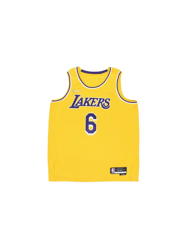 Майка Nike x NBA LA Lakers Jerseys 'LeBron James 6' — изображение 2 из 4, желтый