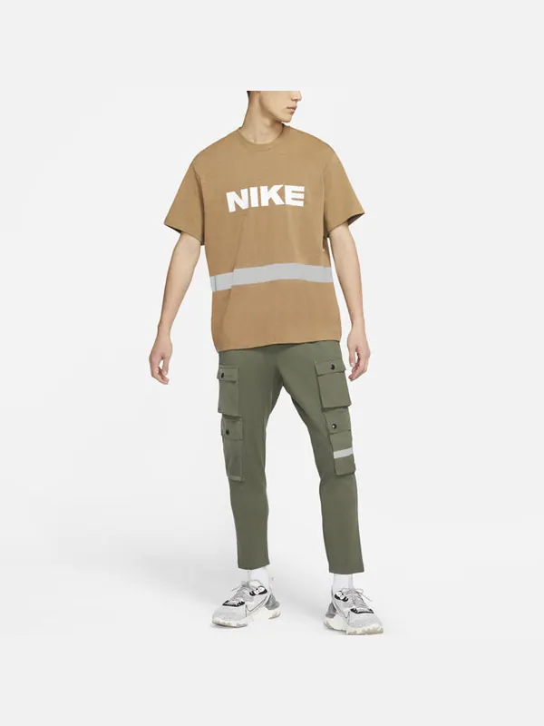 Футболка round neck casual short sleeve brown Nike — изображение 3 из 3, коричневый