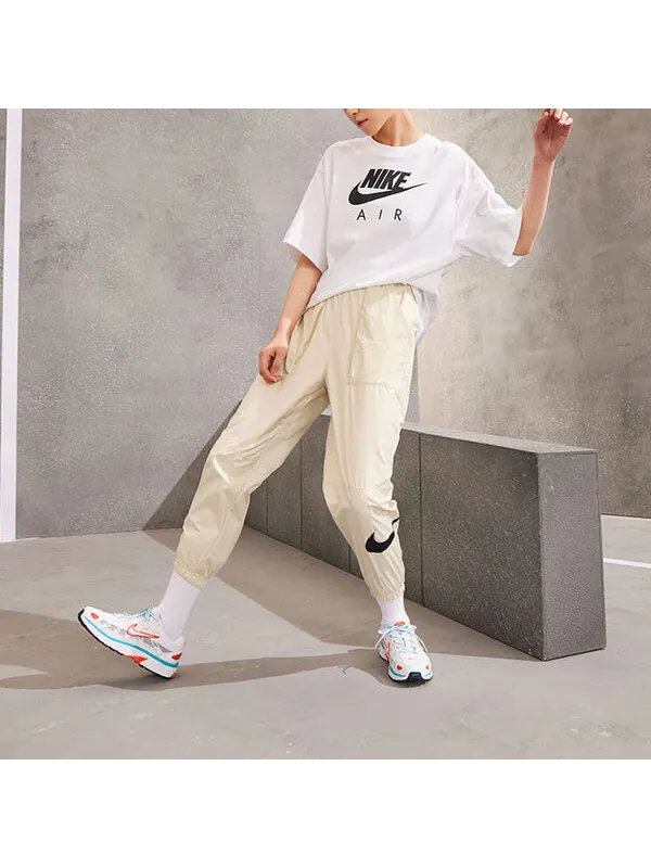 Футболка с логотипом Air с принтом свободного трикотажа, спортивные, с коротким рукавом, Nike — изображение 3 из 4, белый