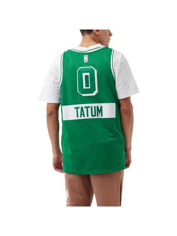 Майка Nike x NBA Boston Celtics Jerseys 'Jason Tatum 0' — изображение 4 из 4, зеленый