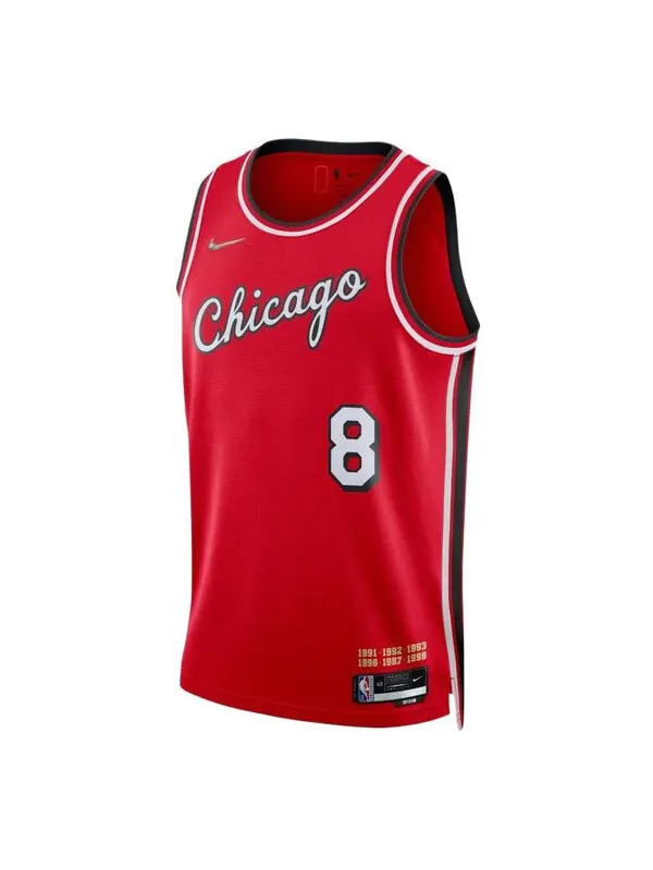 Майка Nike x NBA 75 Chicago Bulls Jerseys 'Zach LaVine 8' — изображение 1 из 4, красный/мульти