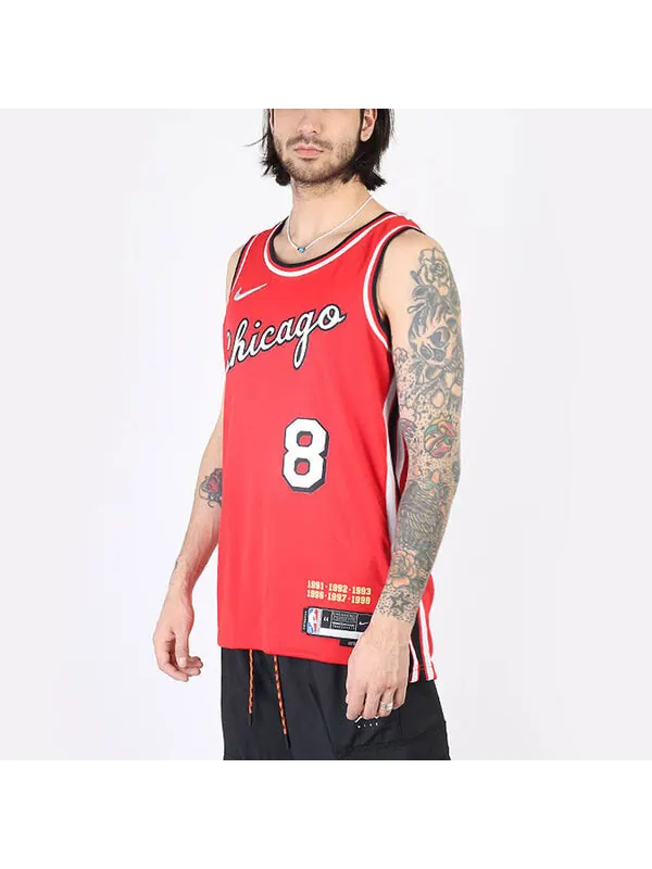 Майка Nike x NBA 75 Chicago Bulls Jerseys 'Zach LaVine 8' — изображение 4 из 4, красный/мульти