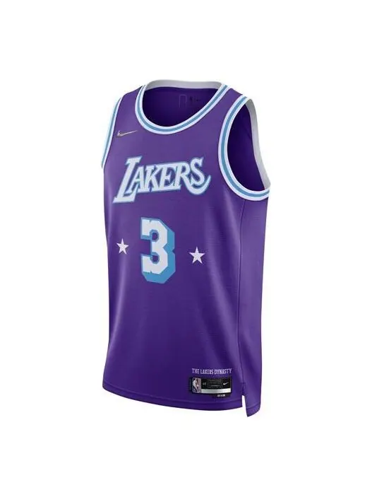 Майка Nike x NBA LA Lakers 21-22 Jerseys 'Anthony Davis 3' — изображение 1 из 4, фиолетовый/мульти