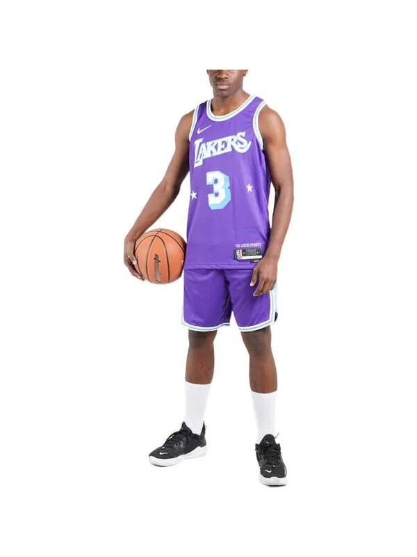 Майка Nike x NBA LA Lakers 21-22 Jerseys 'Anthony Davis 3' — изображение 3 из 4, фиолетовый/мульти