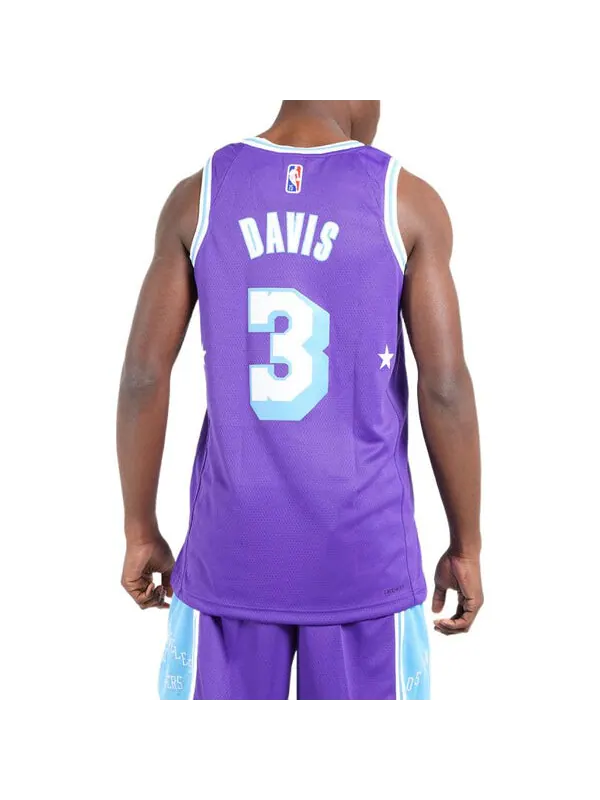 Майка Nike x NBA LA Lakers 21-22 Jerseys 'Anthony Davis 3' — изображение 4 из 4, фиолетовый/мульти