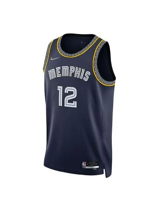 Майка Nike x NBA Memphis Grizzlies 21-22 Jerseys 'Ja Morant 12' — изображение 1 из 2, темно-синий