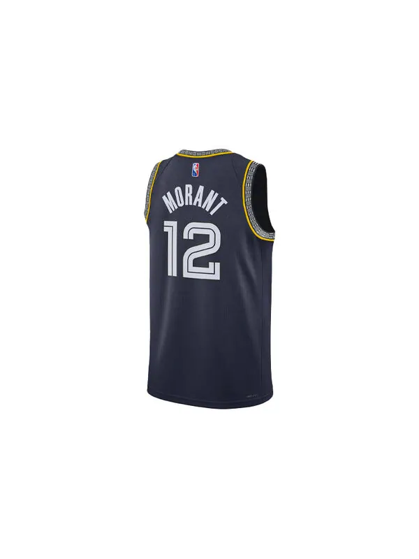 Майка Nike x NBA Memphis Grizzlies 21-22 Jerseys 'Ja Morant 12' — изображение 2 из 2, темно-синий