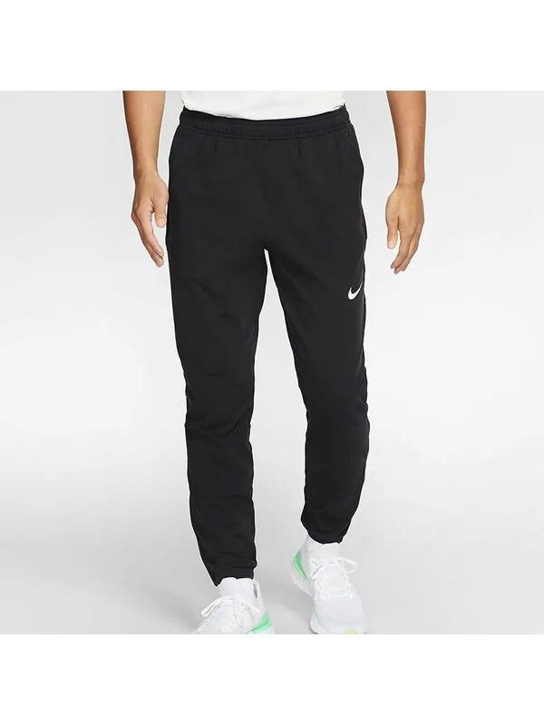 Брюки running training zipper quick dry sports pants black Nike — изображение 3 из 4, черный