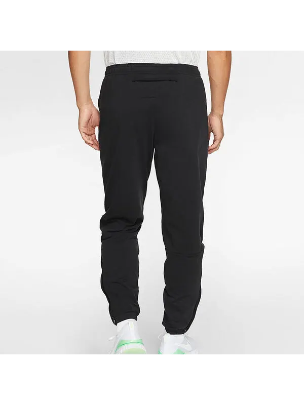 Брюки running training zipper quick dry sports pants black Nike — изображение 4 из 4, черный