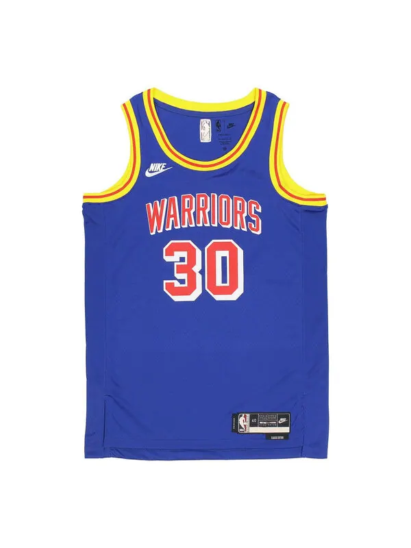 Майка Nike x NBA 75 Golden State Warriors Jerseys 'Stephen Curry 30' — изображение 1 из 4, синий/золотистый/мульти