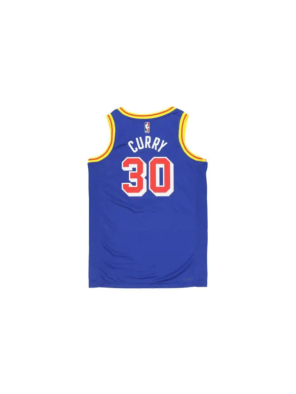 Майка Nike x NBA 75 Golden State Warriors Jerseys 'Stephen Curry 30' — изображение 2 из 4, синий/золотистый/мульти