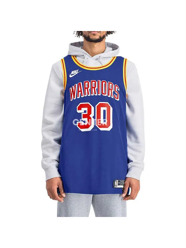 Майка Nike x NBA 75 Golden State Warriors Jerseys 'Stephen Curry 30' — изображение 3 из 4, синий/золотистый/мульти