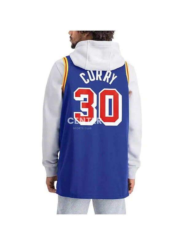 Майка Nike x NBA 75 Golden State Warriors Jerseys 'Stephen Curry 30' — изображение 4 из 4, синий/золотистый/мульти