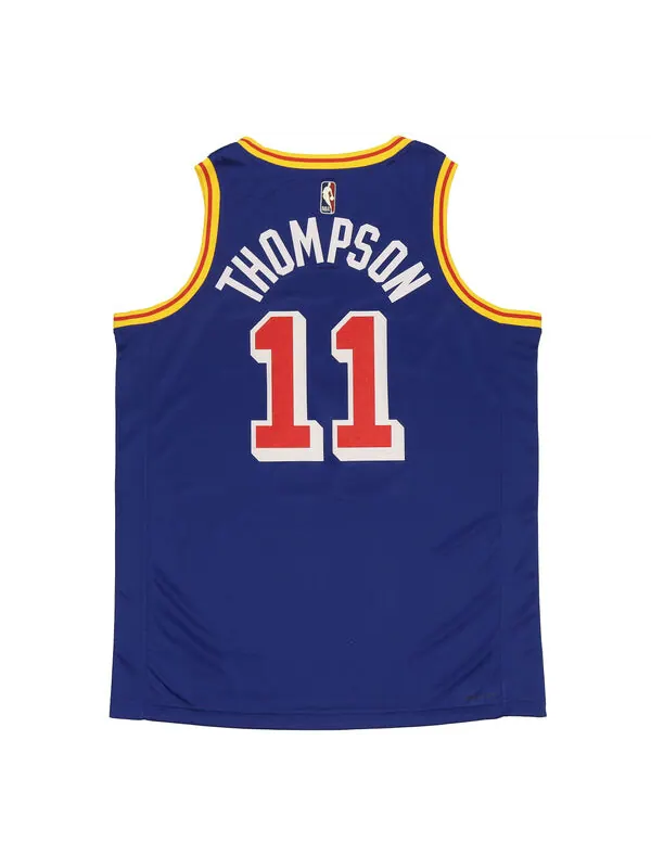 Майка Nike x NBA 75 Golden State Warriors Jerseys 'Klay Thompson 11' — изображение 2 из 2, синий/золотистый/мульти