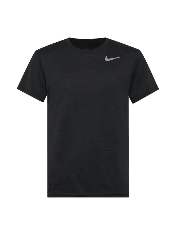 Футболка men's running training quick dry sports round neck short sleeve black t-shirt Nike — изображение 1 из 4, черный