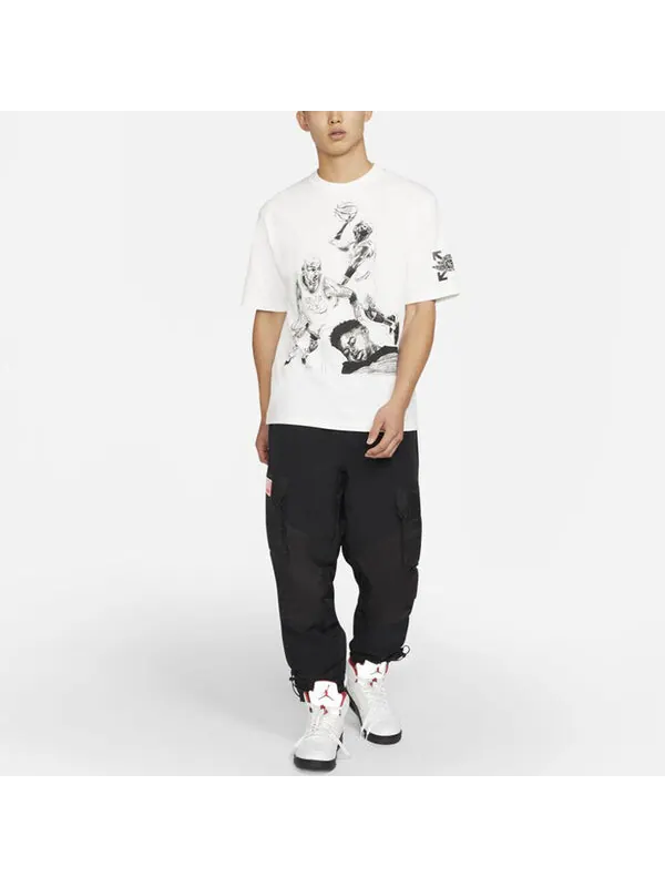 Футболка Air Jordan Brand x OFF-WHITE MJ T-Shirt Asia Sizing 'White' — изображение 3 из 4, белый