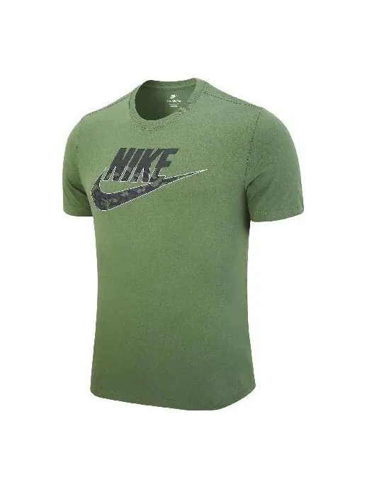 Футболка спортивная футболка с логотипом Nike — изображение 1 из 1, зеленый/черный