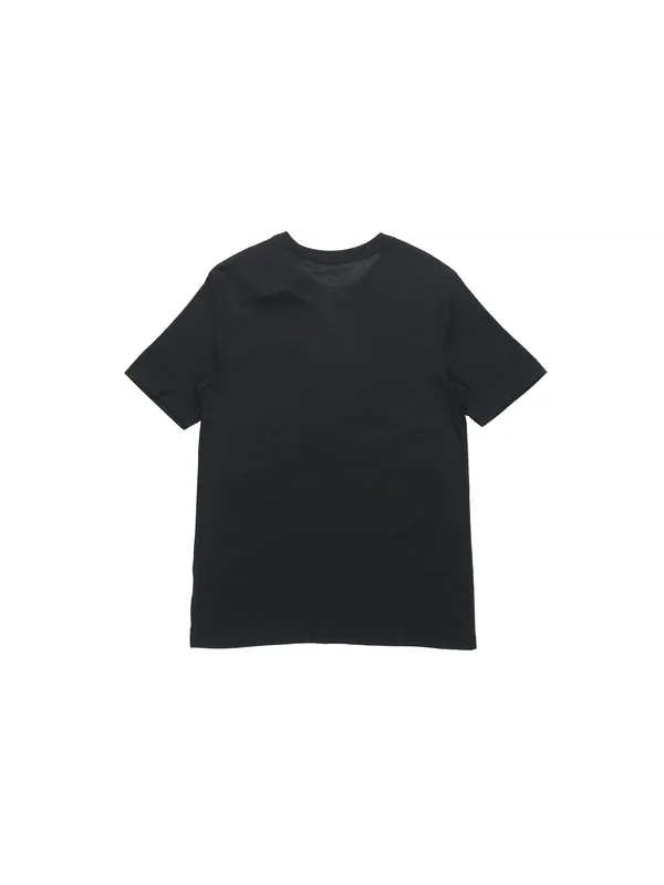 Футболка dri-fit logo printing sports quick dry short sleeve black Nike — изображение 2 из 4, черный
